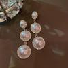 Xiaomi Huitan Imitation Pearl Drop Earrings for Women Elegant Wedding Engagement Fashion Accessories Inlaid Shiny CZ Lady Jewelry Gift