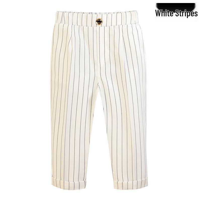 Pantaloni de costum uni pentru copii - Pantaloni lungi casual pentru băieți pentru uniforma de școală primară, costum de spectacol de primăvară/toamnă
