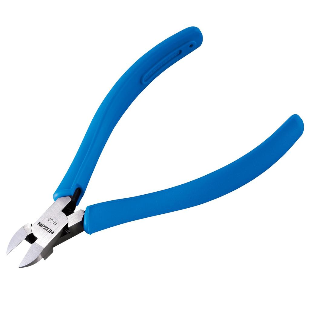 HOZAN Miniature Nippers for cutting copper wire blade Cutting copper wire copper stranded wire 2mm2 (thin finish) capacity 1.6mm, N-35