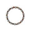 Europe, Europe and the United States new niche bead string stone bracelet women's silver black gallstone popular handmade beaded bracelet