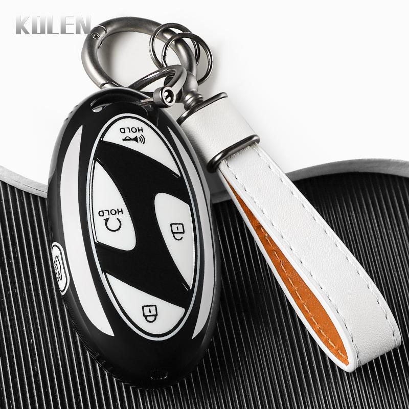 New TPU Car Key Case Cover For Hyundai Tucson 2025 Kona Ioniq Santa Fe MX5 StubHub 2024 IONIQ 6 Key Protection Accessories Shell