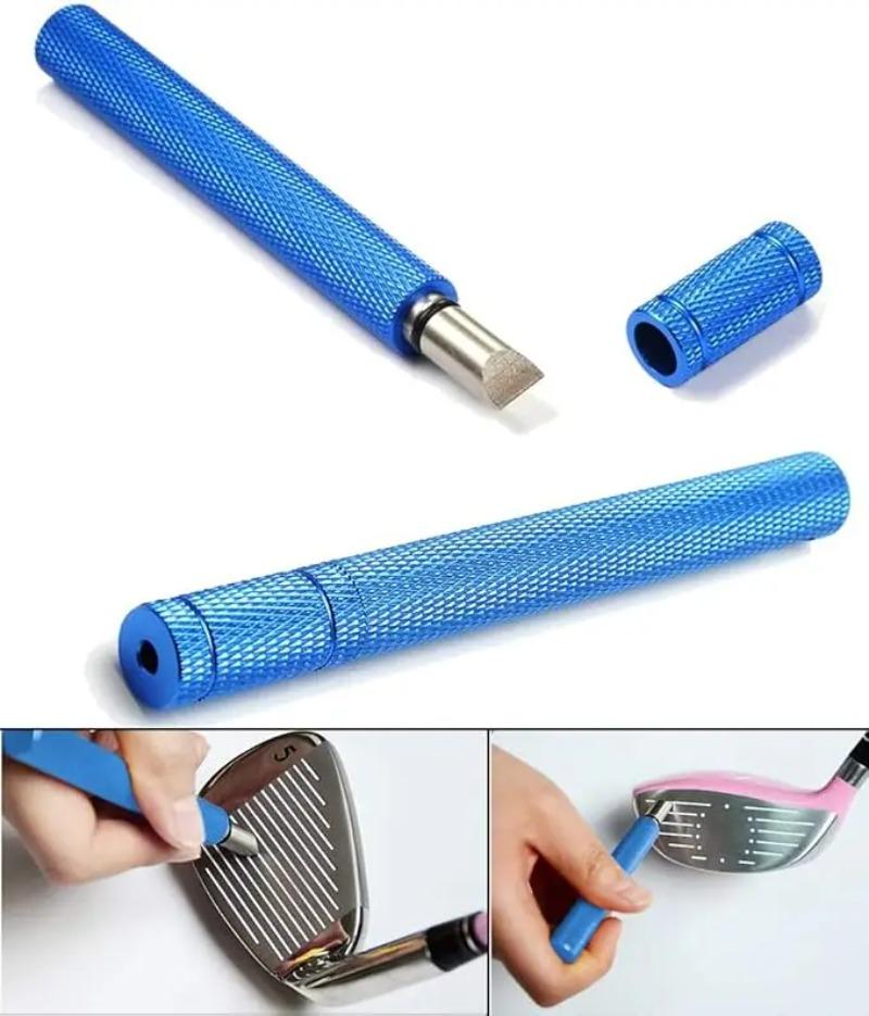 Golf Groove Sharpener Club Wedge U V Type Square Regroover Blade Cleaning Tool Golf Club Grooving Sharpening Accessory