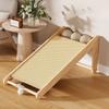 Wooden Pet Cat Scratching Board Hemp Rope Cat Scratcher Mat Durable Cat Scratching Post  Pet Cat