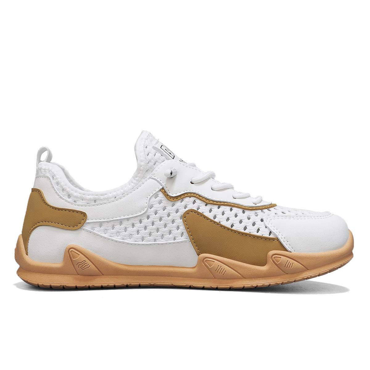 Дышащие мужские сетчатые полые кроссовки для летней повседневной одежды 44 хаки — фото 6