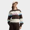 Fila Original Simple Fashion Retro Sports Casual Trendy Striped Comfortable Versatile Round Neck Pullover Sweatshirt Women Sweatshirt F11W619206FDB