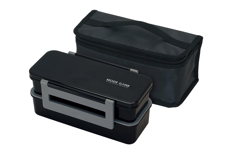 Skater MODE LINE Jumbo Lunch Box with Insulated KCPJW13-A 2-Tier Bag, 1.3L