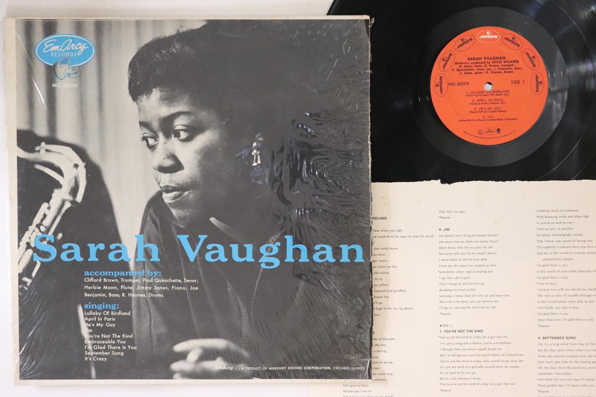 

LP Record SARAH VAUGHAN - Sarah Vaughan MG36004 EMARCY US Jazz Used