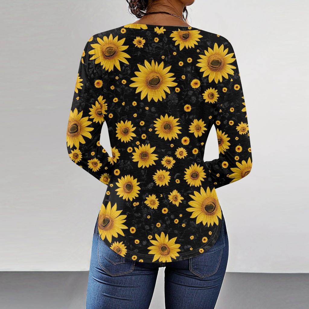 Tee Shirts For Women Fall Casual Long Sleeve Shirts Sweatshirt Vintage Graphic Printing Top Pullover Valentine's Day