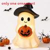 Ghost Reading Book Lamp Usb Rechargeable Halloween Nightlight For Kids And Teens