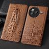 Crocodile Head Genuine Flip Leather Case for Xiaomi Poco X3 X4 X5 X6 X7 NFC F5 F6 F7 M3 M4 M5 M5S M6 M7 Pro Ultra Cover Cases