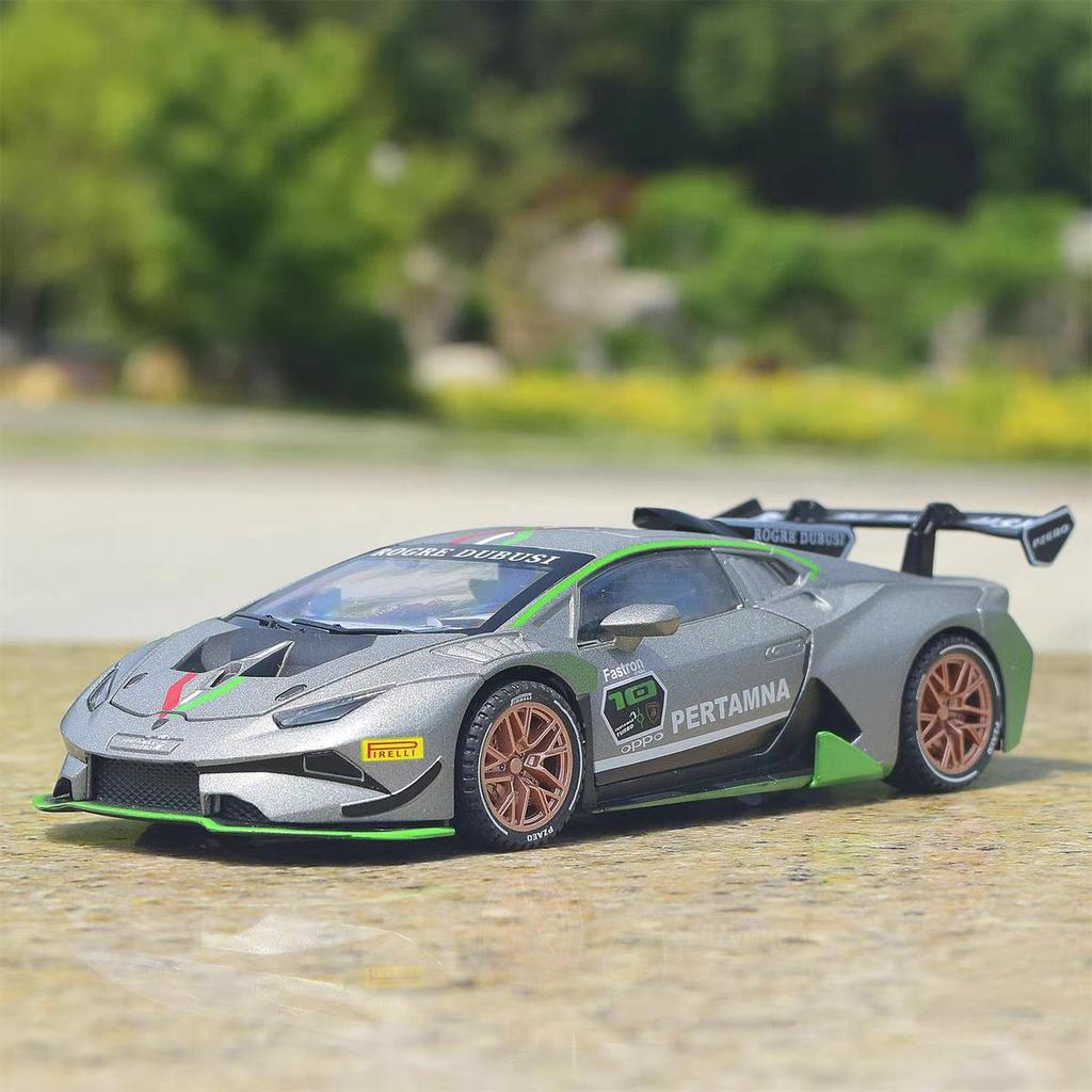Lamborghini Huracan EVO Supercar Simulation Diecast & Toy Vehicles Sounds & Light Pull Back Car 1:32 Alloy Collection Model