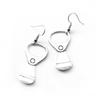 Earrings For Women Fashion Punk Handcuffs Blade Gun Drop Earrings Simple Cool Cute Jewelry Custom Handmade Girls Gift Banknote