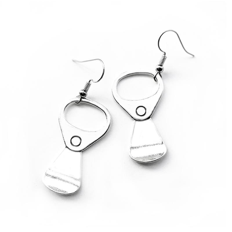 Earrings For Women Fashion Punk Handcuffs Blade Gun Drop Earrings Simple Cool Cute Jewelry Custom Handmade Girls Gift Banknote