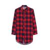 Women's Blouse Plaid Shirts Women's Long Sleeve Single Breaste Button Women's Shirt with Chest Pockets