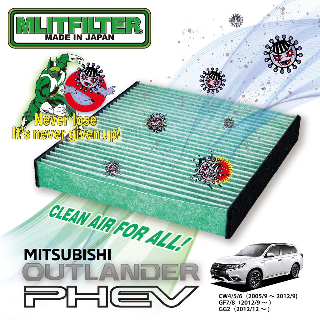Emrit Filter Mitsubishi Outlander Klimaanlagenfilter für und Pollen und D-150 CW4, CW5, CW, GF7, Gf8, GG2, Schutz, Antibakteriell, Antifungal,