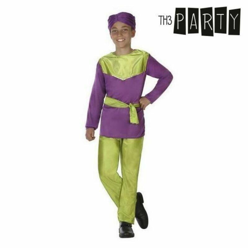 Th3 Party-Disfraz para Niños Paje Morado (4 Pcs) 7-9 Años