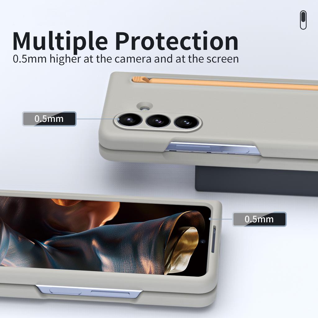 For Samsung Galaxy Z Fold7 5G Case with Stylus Hard PC Phone Back Cover