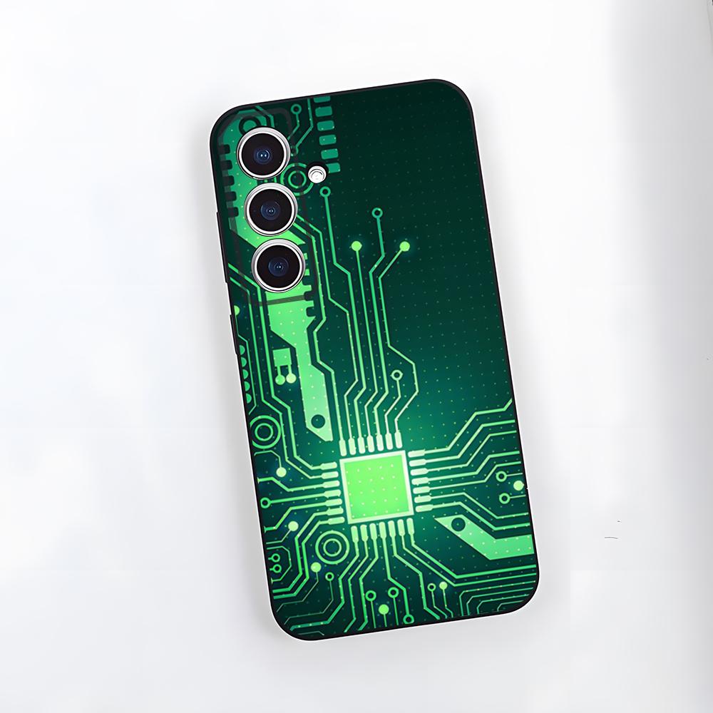 Inside Circuit Board Phone Case For Samsung A25 A13 A33 5G A54 A36 A35 A56 A52 A14 Shockproof Soft Cover