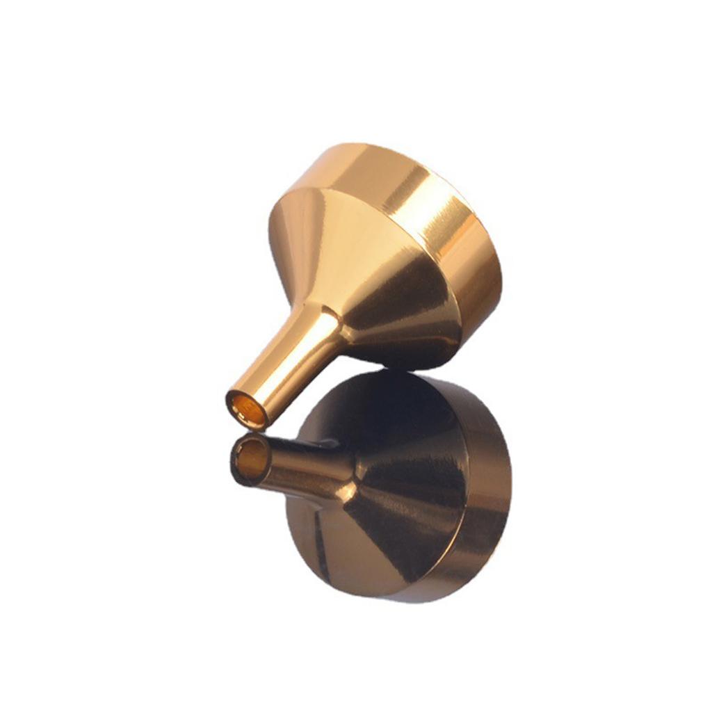 Pack of 10 Small Metal Perfume Funnel Kitchen Funnel Filling Funnel for Easy Transfer and Filling into Small Bottles