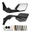 Motorcycle Wide View Rearview Mirror Flip Adjustable Angle Plastic Glass Material Universal Quick Mount For Road Safety