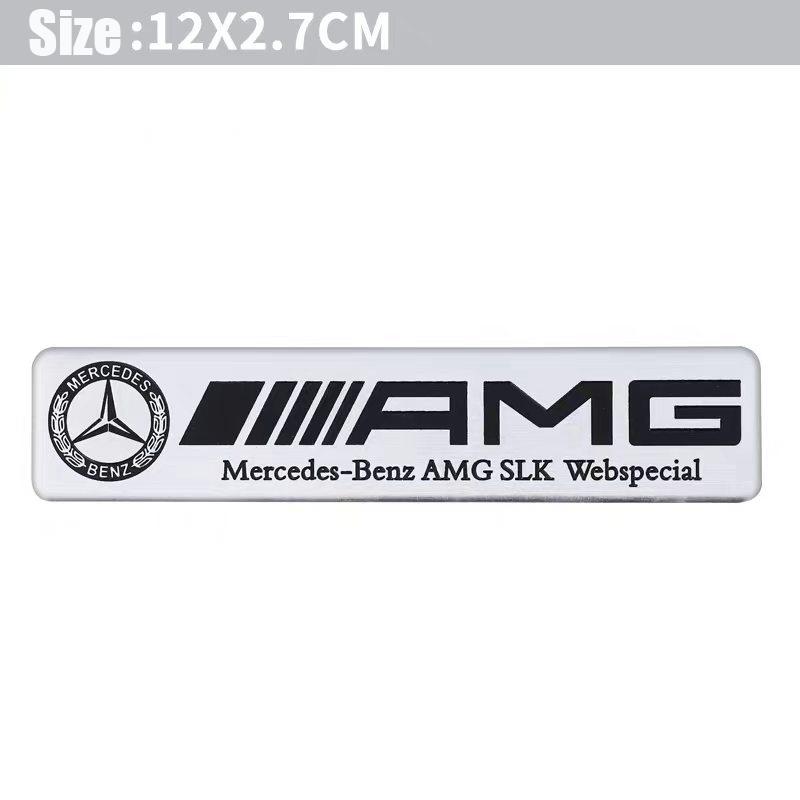 Mercedes Benz Series Aluminum Badge Car Body Stickers Decals For Mercedes Benz AMG W203 W206 W220 W205 W211 W212 W201 W168 W108 OS5