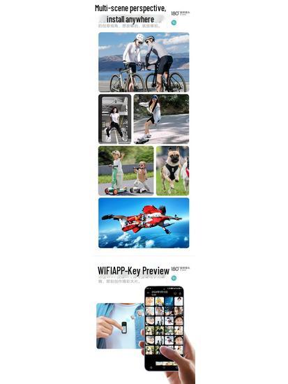 4K HD Motorcycle Helmet Camera: 360° Panoramic Chest & Dash Cam for Vlogging