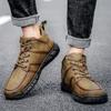 Newest Men'S Geunine Leather Suede Shoes Men Boots Fashion Mens Ankle Boots Casual Hiking Shoes Autumn Comfortable Outdoor Man Boot