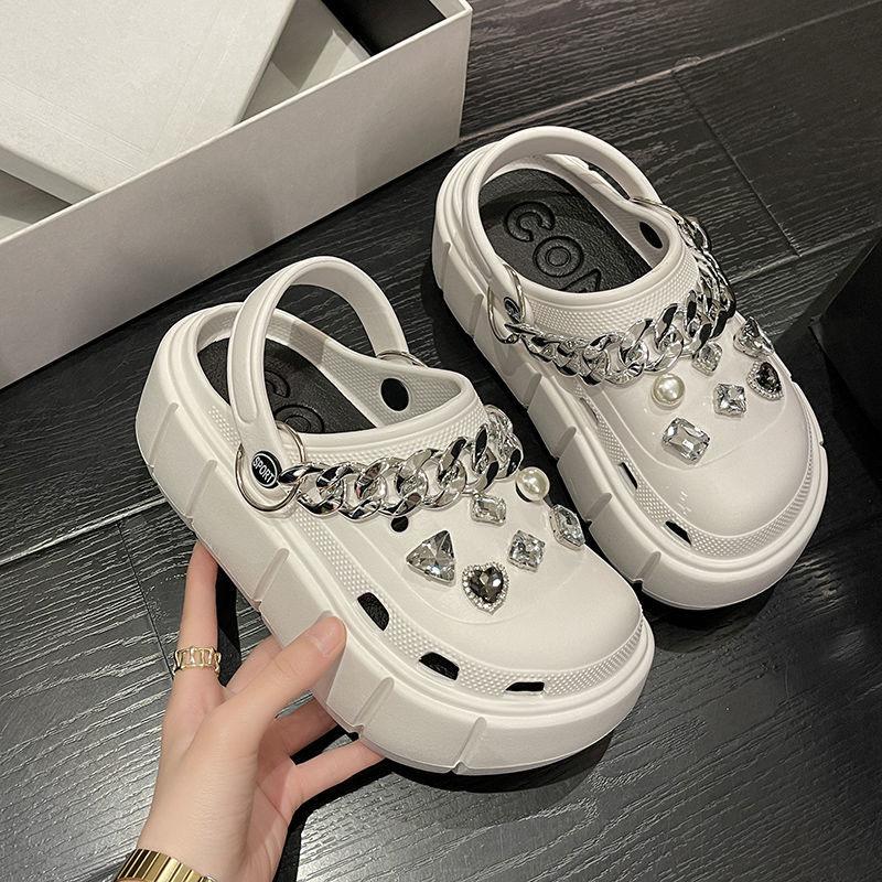 Fashion Platform Slippers Summer Women's Sandals 6cm Wedges Ladies Outdoor Clogs Thick Street Beach Slides Girls Flip Flops Garden Shoes