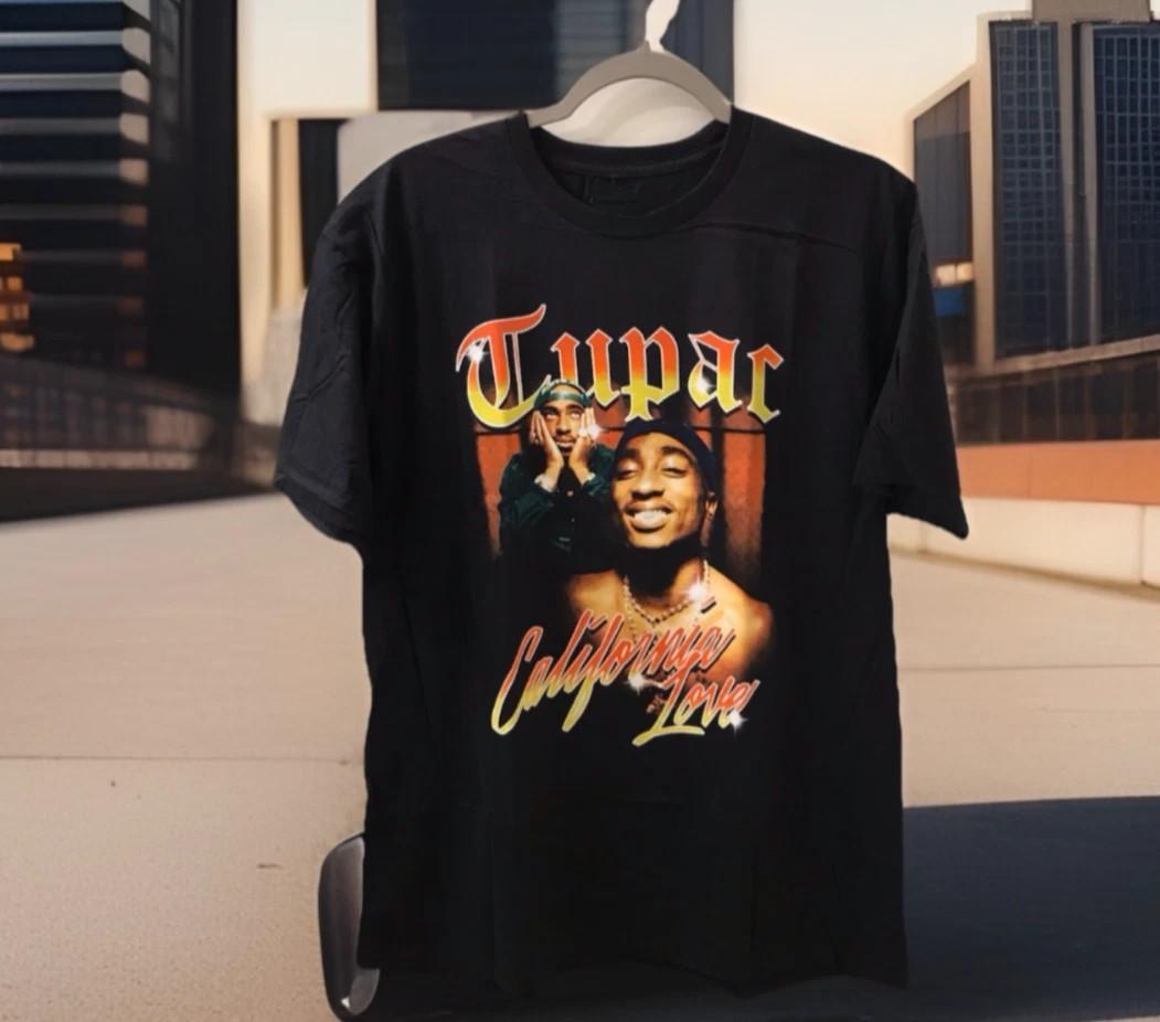 California Love West Coast Rap Inspired Graphic T-Shirt Reprint HOT TREND XXL