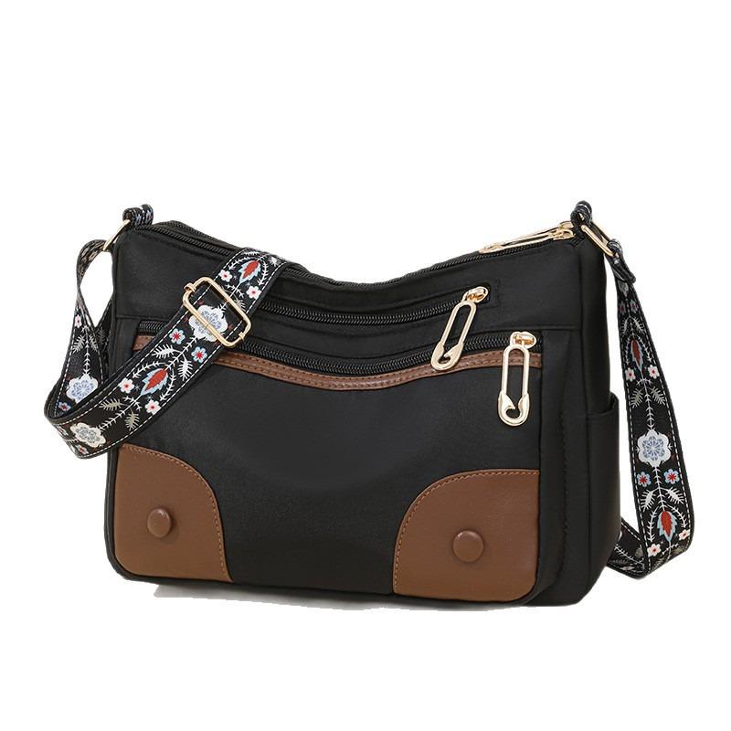 Soft leather mother bag new casual simple double-layer large-capacity shoulder oblique span bag small bag women's bag