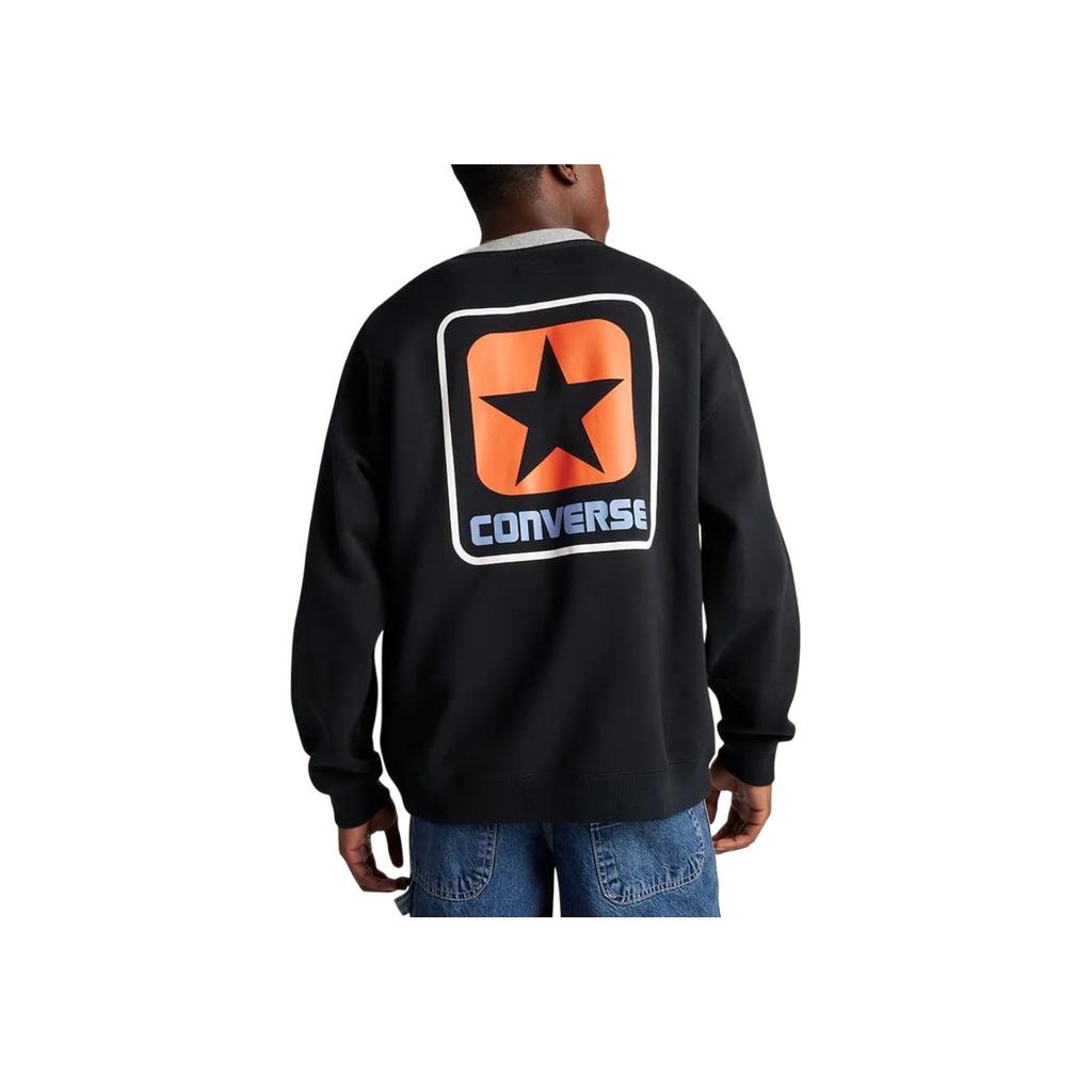 New Converse Loose Fit Ringer Crew Neck 10028407-A01