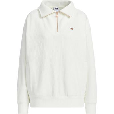 Originals Cozy Zip Crew Sweatshirt Women Sweatshirts Han-Jade-White JM8059