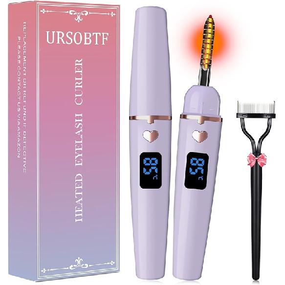 

Нагреваемые щипцы для завивки ресниц, Нагреваемые щипцы для завивки ресниц, Перезаряжаемые от Type C, Электрические щипцы для завивки ресниц для женщин, Натуральные щипцы для завивки ресниц, Инструмент для макияжа с ресницами фиолетовый