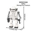 MOOXI Space Wars Series Robot Model MOC Brick DIY Diorama Adult Children Toys Building Block Set Montessori Gift Room Decoration