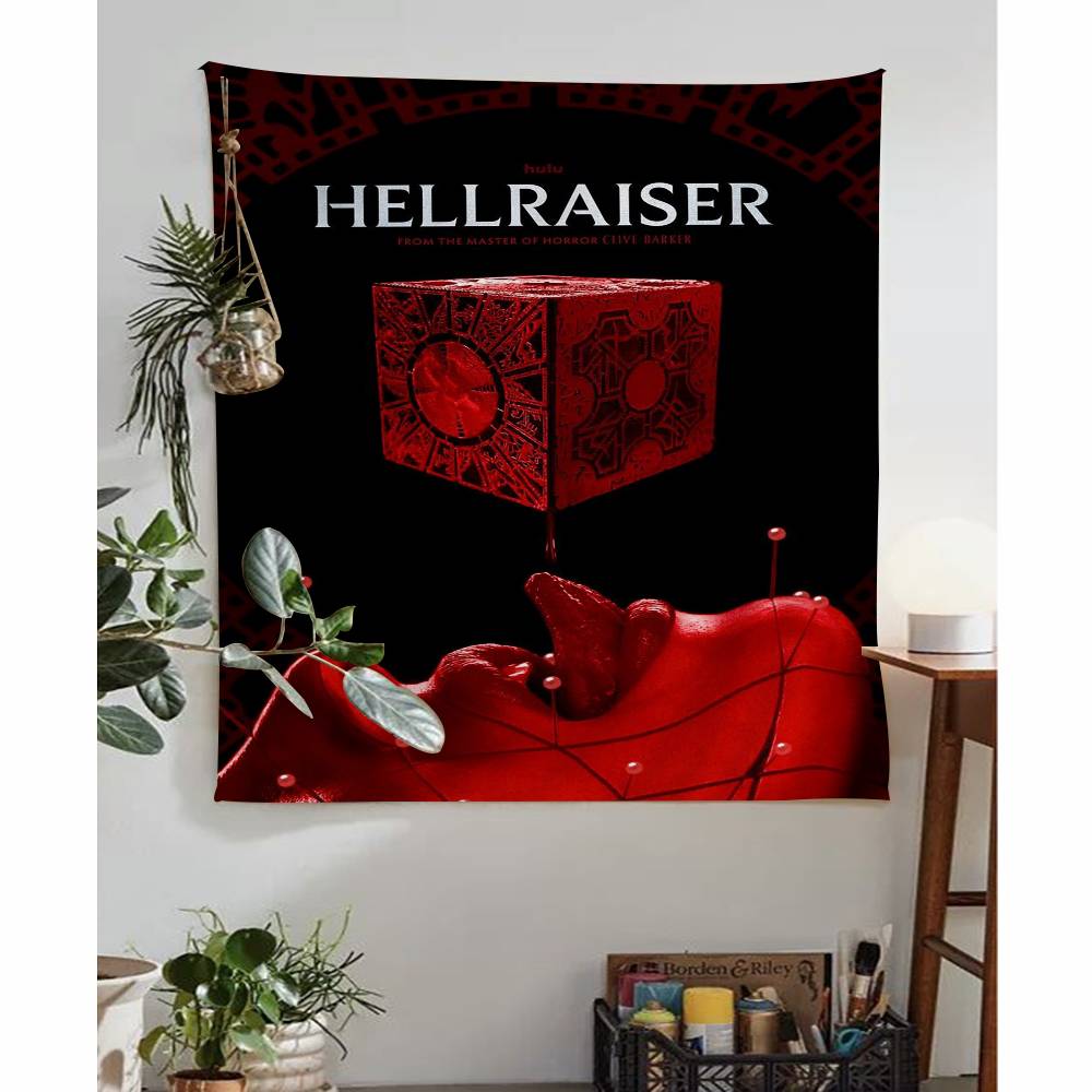 Classic Hellraiser Movie Tapestry Wall Hanging Cheap Hippie Wall Hanging Bohemian Wall Tapestries Mandala Wall Hanging Sheets