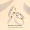925 Silver Couple Rings: Niche Design Matching Rings for Trendy Women and Men – Ideal Christmas Gift for Girlfriend
