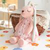 35Cm Easter Baby Rabbit Figurine, Pink And Blue, An'An Rabbit Children'S Gift Soothing Doll, Plush Toy With Super Soft Fur.