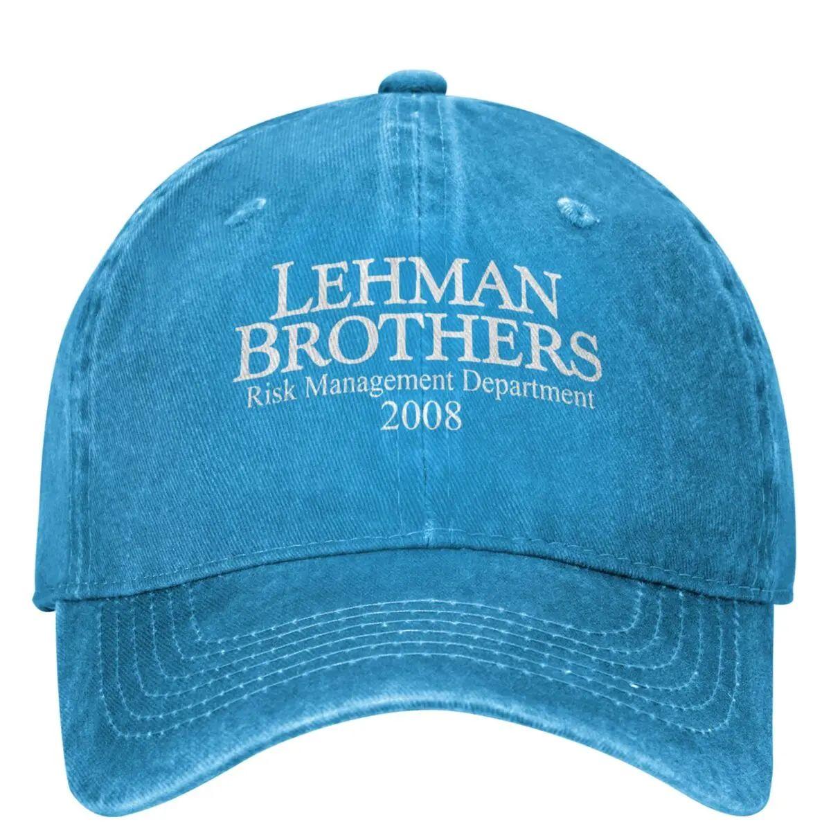 LehUnisex Brothers Risk UnisexageUnisext 2008 Baseball Cap Bank Bankruptcy Trucker Hat Tennis Skate Snapback Cap Women Baseball Caps Adjustable