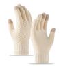 Winter Warm Knitted Gloves Fleece Lined Thick Touchscreen Cycling Flat Knit Gloves Solid Color Premium Black
