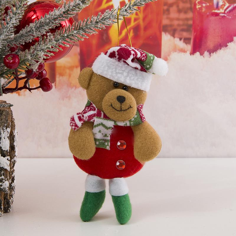 Santa Claus Fabric Doll Ornaments - Christmas Tree Decorations & Small Gift Pendants