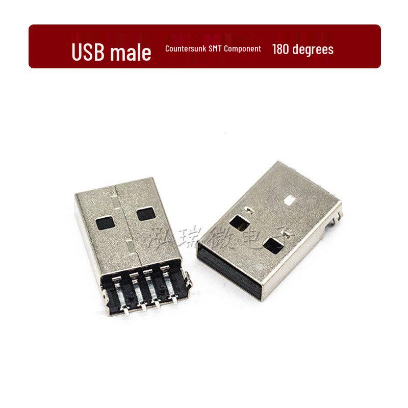 USB Female to Male Type-C Connector, Type-A/B SMD with Straight/Bent Pins