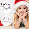 Silver Chain Bracelet Kit DIY Advent Calendar 2025 Making Christmas Charm Beads Countdown Winter Themed Charms Jewelry for Adults Women Teens