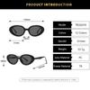 Fashion Oval Cat's Eye Frame Sunglasses Gradient Color Eyeglasses Women Luxury Designer Outdoor Fishing Travel Sun Glasses UV400