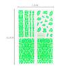 1 arkusz fluorescencyjny zielony naklejki do paznokci kalkomanie zdobienie paznokci dekoracje wąż Zebra Leopard dziki wzór skóry