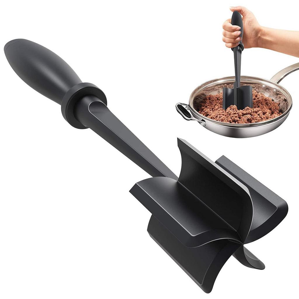 Kitchen Meat Chopper Ground Beef Masher Utensil Heat Resistant Non-Stick Hamburger Choppe Potato Masher Tool Kitchen Gadgets