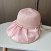Summer Hat Travel Big Eaves Sunshade Sun Protection Bucket Hat Women's Outdoor Leisure Versatile Anti-ultraviolet Beach Hat