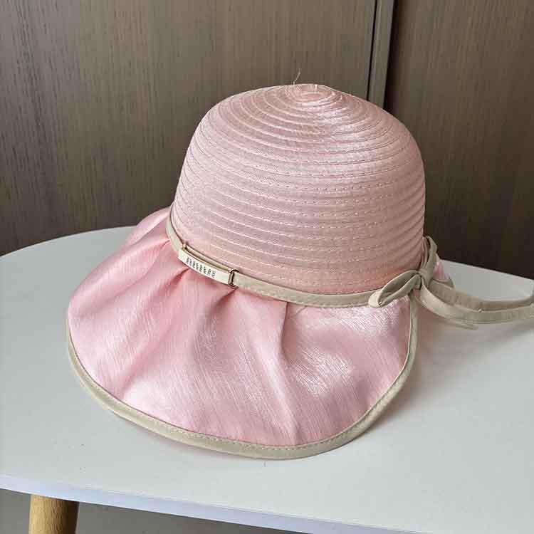 Summer Hat Travel Big Eaves Sunshade Sun Protection Bucket Hat Women's Outdoor Leisure Versatile Anti-ultraviolet Beach Hat