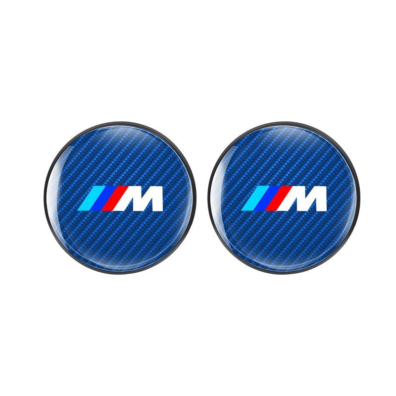 Car Water Cup Pads Carbon Fiber Auto Anti-Slip Coasters Mats For BMW M E46 E39 E70 F10 F20 F30 X5 X6 X1 M3 M5 M6 E71 F01 F02 F87 y5