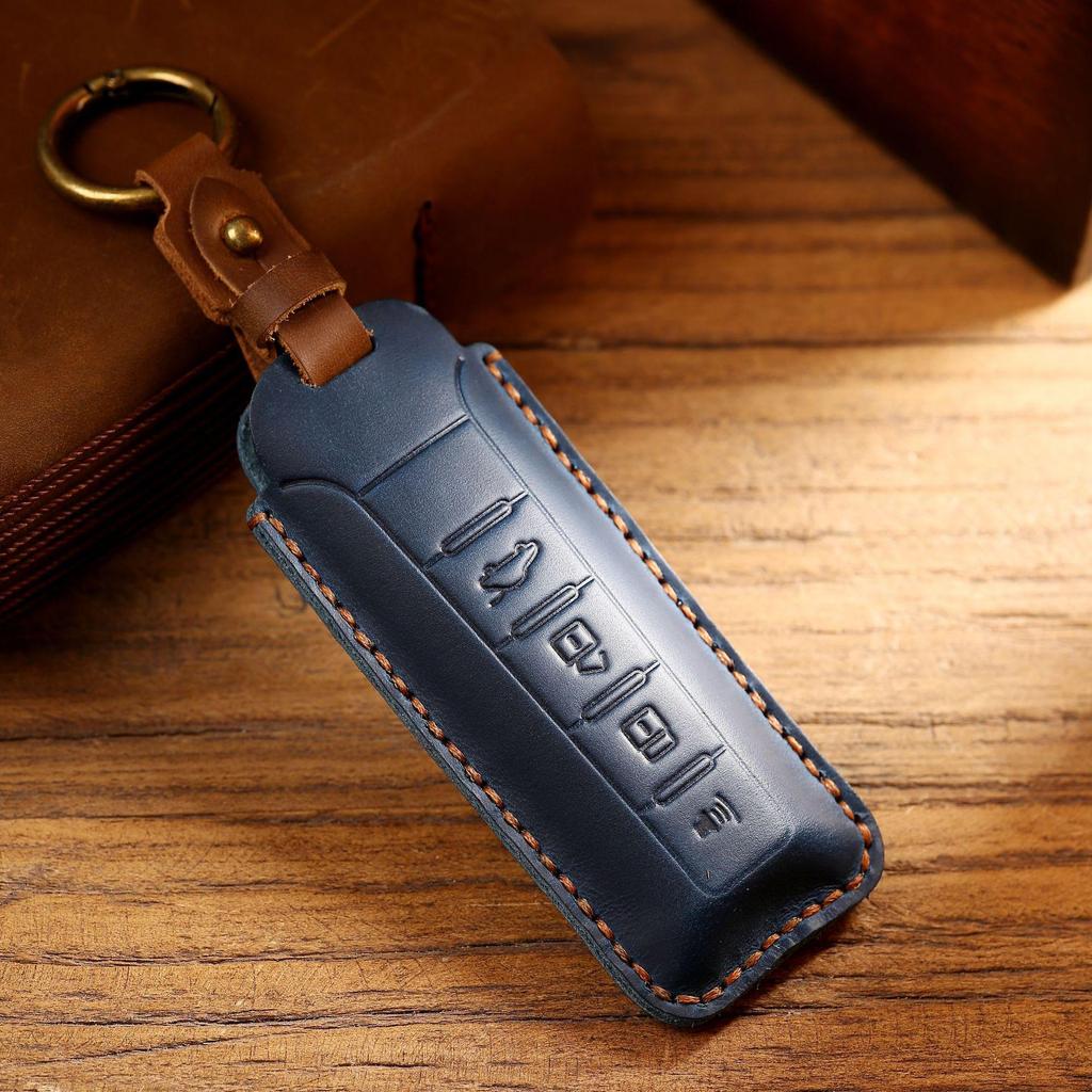Autoschlüsselhülle aus echtem Leder für Great Wall Weipai WEY Tank VV5/Mocha VV6/First Love VV7.