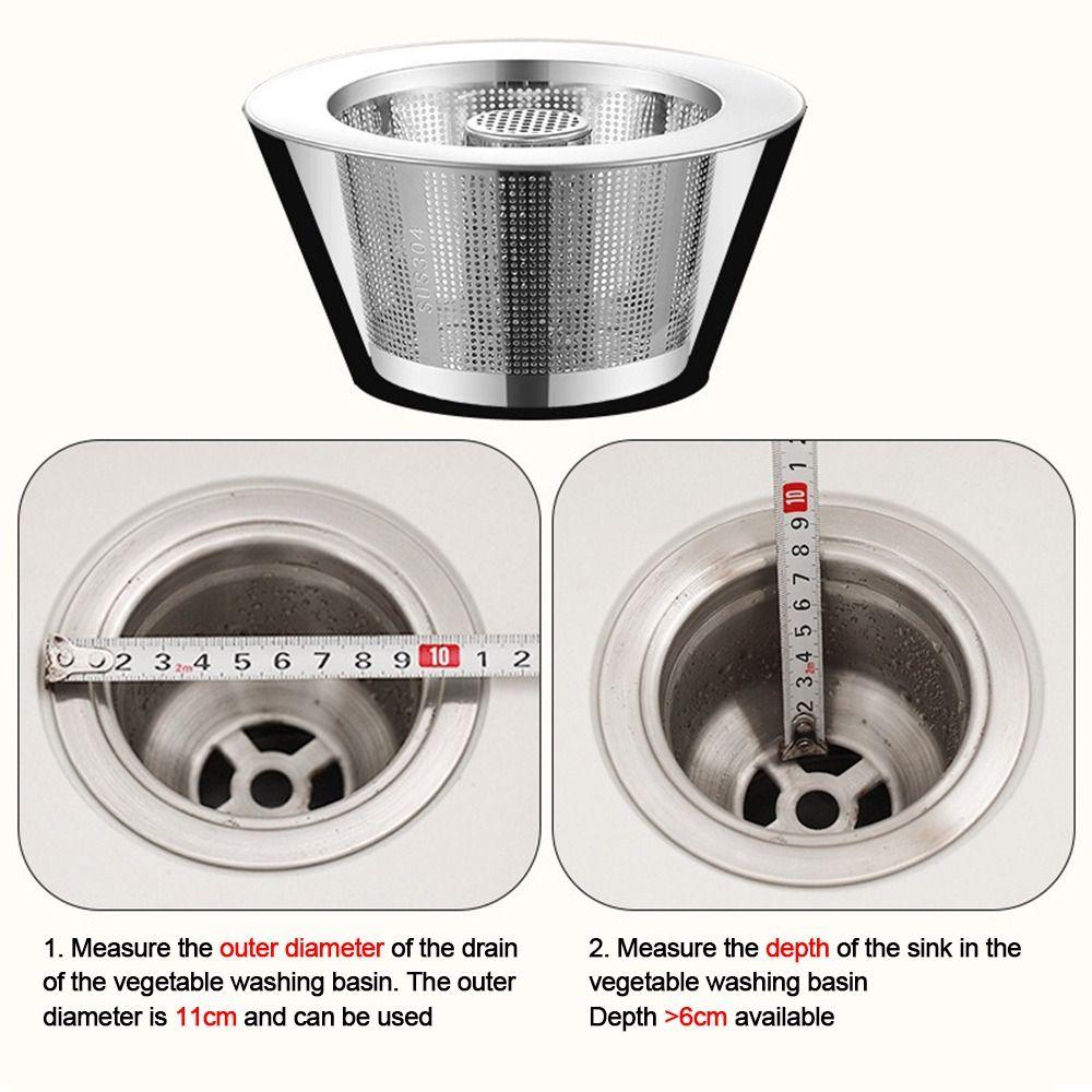Stainless Steel Drain Stopper Mesh Round Shape Floor Waste Filter Net  Kitchen Bathroom Accessories